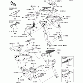 Схема узла: Cowling(center)(ecf/ecfa) для Kawasaki ZR1000 Z1000 ABS