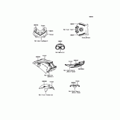 Схема вузла: Decals(Green) для Kawasaki ZX1400 Ninja ZX-14R ABS
