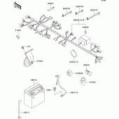 Схема вузла: Електроустаткування для Kawasaki ER500 ER-5