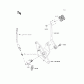 Схема вузла: Лапка гальма для Kawasaki VN900 Vulcan 900 Custom