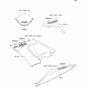 Схема вузла: Decals(blue) для Kawasaki ZX636 Ninja ZX-6R