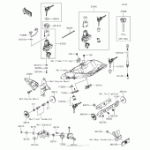 Схема вузла: Ignition Switch/locks/reflectors для Kawasaki ZX1000 Ninja 1000 ABS