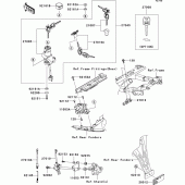 Схема узла: Замок зажигания для Kawasaki ZX600 Ninja ZX-6RR