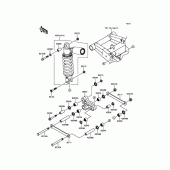 Схема узла: Подвеска/задний амортизатор для Kawasaki ZR800 Z800