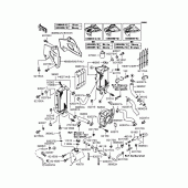 Схема вузла: Радіатор для Kawasaki KLX250 D-Tracker