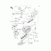 Схема узла: Воздушный фильтр для Kawasaki ZX600 Ninja ZX-6R