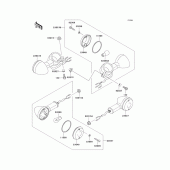 Схема вузла: Поворотники для Kawasaki VN800 Vulcan 800 Classic