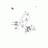 Схема узла: Масляный охладитель для Kawasaki ZX1000 Ninja H2R