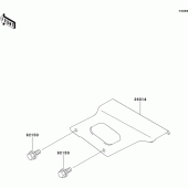 Схема вузла: Chain cover для Kawasaki ZX750 ZXR750R