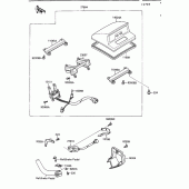 Схема вузла: Cruise switch для Kawasaki ZG1200 Voyager XII
