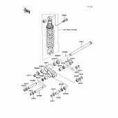 Схема узла: Подвеска для Kawasaki KL250 KLR250
