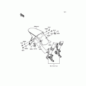 Схема узла: Переднее крыло для Kawasaki ZX636 Ninja ZX-6R
