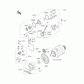 Схема вузла: Starter motor(ex250-h14/h15) для Kawasaki EX250 ZZR250