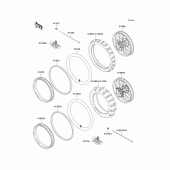 Схема узла: Шины(jkalxea1 pa000750-) для Kawasaki KLX650 KLX650