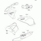 Схема вузла: Decals(zx900-e2p)(green) для Kawasaki ZX900 Ninja ZX-9R