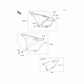 Схема узла: Side covers для Kawasaki KX85 KX85