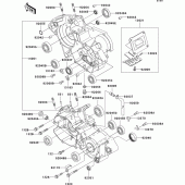 Схема узла: Картер двигателя для Kawasaki KX125