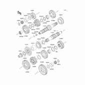 Схема вузла: Трансмісія для Kawasaki EJ650 W650