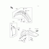 Схема вузла: Крило для Kawasaki KX250/ KX252 KX250