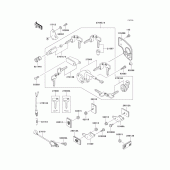 Схема вузла: Ignition switch/locks/reflectors для Kawasaki EN500 Vulcan 500 LTD