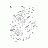 Схема вузла: Engine cover(s) для Kawasaki KLX650 KLX650R