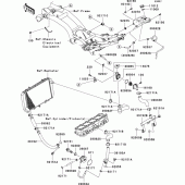 Схема узла: Water pipe для Kawasaki ZR1000 Z1000 ABS