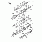 Схема вузла: Балансир для Kawasaki ZG1200 Voyager XII