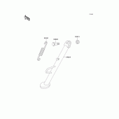 Схема вузла: Stand(s) для Kawasaki KLE500