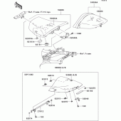 Схема вузла: Сидіння для Kawasaki ZR750 Z750