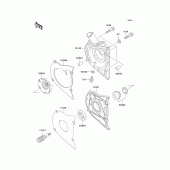 Схема вузла: Водяний насос для Kawasaki EX500 GPZ500S