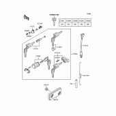 Схема вузла: Замок запалювання для Kawasaki KLX250 KLX250SR