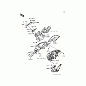 Схема вузла: Обтічник для Kawasaki ER250 Z250 ABS