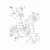 Схема вузла: Engine cover(s)(1/2) для Kawasaki KX85 KX85-II