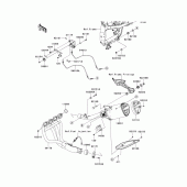 Схема вузла: Вихлопна система для Kawasaki ZR750 Z750R ABS