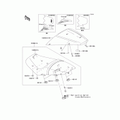 Схема узла: Сиденье для Kawasaki ZX1400 Ninja ZX-14