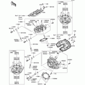 Схема узла: Головка цилиндра для Kawasaki VN2000 VN2000 Classic