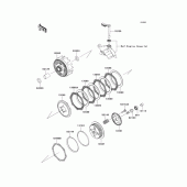 Схема узла: Сцепление для Kawasaki KLX140 KLX140