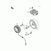 Схема вузла: Генератор для Kawasaki ZR750 Zephyr