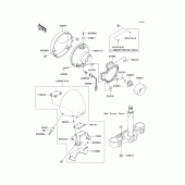Схема вузла: Headlight(s)(1/2) для Kawasaki VN1500 VN1500 Mean Streak