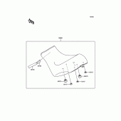 Схема вузла: Аксесуари (Reduced Reach Seat) для Kawasaki EN650 Vulcan S SE