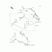 Схема вузла: Аксесуари (saddlebag rails) для Kawasaki VN1700 Vulcan 1700 Vaquero