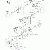 Схема вузла: Поворотники для Kawasaki EJ800 W800