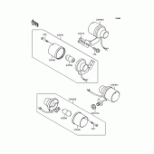 Схема вузла: Поворотники для Kawasaki KMX80 KSR-II
