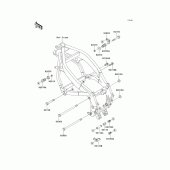 Схема узла: Frame fitting для Kawasaki ZX600 Ninja ZX-6