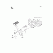 Схема вузла: Brake pedal/torque link для Kawasaki ZG1400 Concours 14 ABS