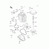 Схема вузла: Карбюратор parts(1/2) для Kawasaki ZX750 Ninja ZX-7