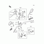 Схема узла: Руль для Kawasaki ZR250 Balius-II