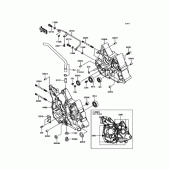 Схема вузла: Картер двигуна для Kawasaki BR125 Z125 Pro