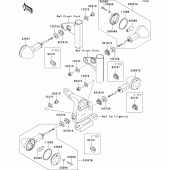Схема узла: Поворотники для Kawasaki EJ800 W800