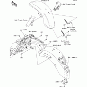 Схема вузла: Fenders(1/2) для Kawasaki VN1700 Vulcan 1700 Voyager